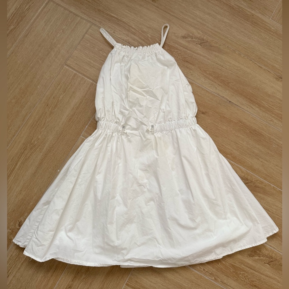 Zara girls white fit and flare dress